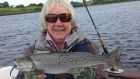 Annie Taylor from UK with a fine Moy Estuary sea trout