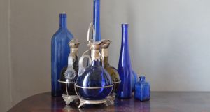 Glassware: Helen McAlinden’s objects on display. Photograph: Alan Betson