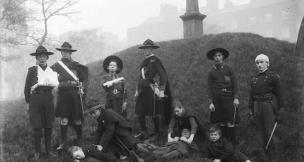 Na Fianna Éireann  boys  learning first aid c1914-1923. In his famous 1913 essay, The Murder Machine, Patrick Pearse talked of the Irish as a nation of eunuchs and slaves, but presented the Gaelic Revival as a way to revive their masculine power