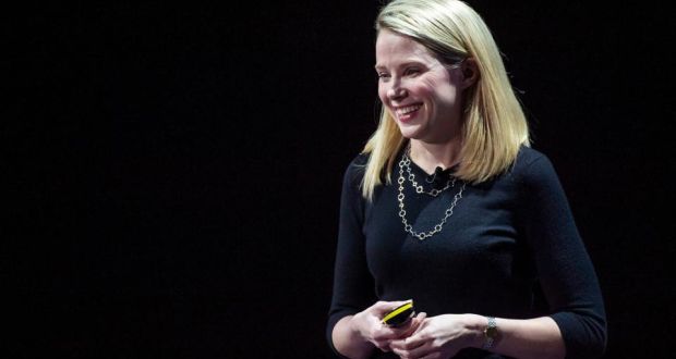 Yahoo chief executive Marissa Mayer: 4,200 articles were published in English about her last year. Photograph: David Paul Morris/Bloomberg