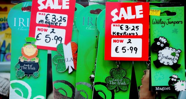 Pot of gold? Consumer spending in Ireland for July came in lower than  Department of Finance forecasters had anticipated, but the KBC/ESRI consumer sentiment figures suggest sentiment remained resilient.  Photograph: Aidan Crawley/Bloomberg