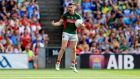 Mayo’s Lee Keegan celebrates at the end of the game. Photo: Donall Farmer/Inpho