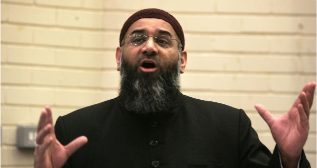 Anjem Choudary, one of the most notorious hate preachers living in Britain, is facing jail after being found guilty of supporting Islamic State. File photograph speaking at UCD in 2010. Photograph: Dara MacDomhnaill/The Irish Times