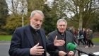 Bishop Kevin Doran of Elphin (left): said schools merger decision was made after  discussions and consultations over a number of years, which started before his appointment as bishop  in 2014. Photograph: Alan Betson