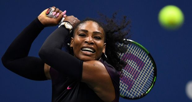  Serena Williams in action on Thursday in the  US Open Tennis Championships at the USTA National Tennis Center in Flushing Meadows, New York. The US Open runs until September 11th. Photograph: Daniel Murphy/Epa