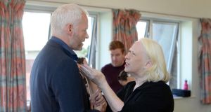The Beauty Queen of Leenane: Martin McDonagh and Marie Mullen  during rehearsals for Druid’s new production of the play. Photograph: Eric Luke