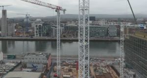 The crane climb over Dublin’s north docklands