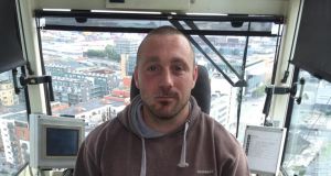 Crane operator, 32-year-old Shane Kierans from Bailieborough, Co Cavan