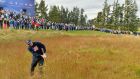 Team USA’s Rickie Fowler in the deep rough at the 2014 Ryder Cup at Gleneagles. Photograph: Getty Images