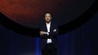 Elon Musk: Mars colonial fleet would be “kind of like Battlestar Galactica”.
