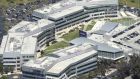 The Yahoo campus in Sunnyvale, California. It is not known what information intelligence officials were looking for, only that they wanted Yahoo to search for a set of characters. Photograph: Noah Berger/Reuters