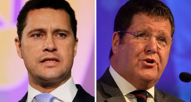 Ukip MEPs Steven Woolfe  and Mike Hookem. Photograph: PA
