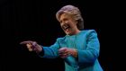   Hillary Clinton: The Democratic presidential nominee is looking at the potential to expand her electoral map. Photograph:  Brendan Smialowsk/AFP/Getty Images
