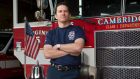 Rob Walsh is a captain at the Inman Square fire department in Cambridge, Massachusetts. Photograph: Kael Alford/Panos Pictures