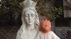 Heather Wise, the local artist who sculpted the new baby Jesus head, said the project was ‘an honour of my entire art career’. Photograph: Marina von Stackelberg/CBC via Guardian
