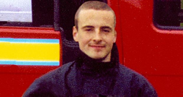 Late Bray firefighter Mark O’Shaughnessy (25), whose brother Eamonn has been offered compensation by Wicklow council. Photograph: family supplied