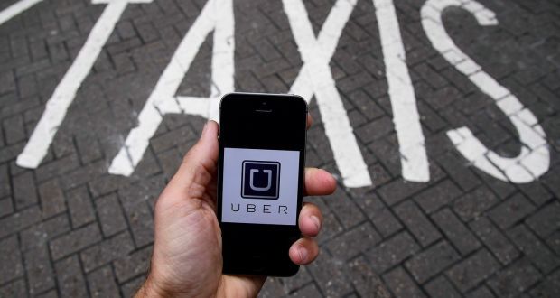 The Central London Employment Tribunal ruled Uber should  pay its drivers the minimum wage and holiday pay. Photograph: Toby Melville/Reuters