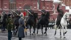 A military parade in Moscow. A russian dispute has made it to the Irish High Court.