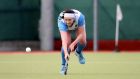 Liz McInerney had given Hermes a first quarter lead but by half-time they trailed 2-1 to  Cork Harlequins.Photograph: Inpho