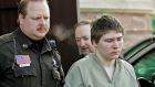 Brendan Dassey is escorted from  a Manitowoc County Circuit courtroom in Manitowoc, Wisconsin, in March 2006. File photograph: Morry Gash/AP Photo