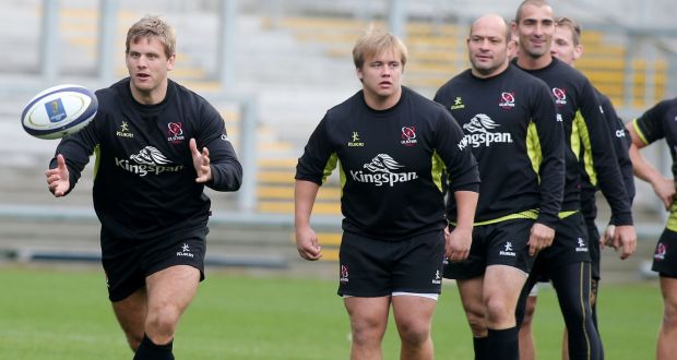 Flanker Chris Henry (left) returns to the Ulster team after injury. Photograph: Jonathan Porter/Inpho.