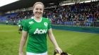 Ireland’s captain Niamh Briggs has recovered from the hamstring injury that saw her miss the England and Canada games. Photograph: Inpho