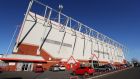 The Alexandra Stadium, Gresty Road, Crewe. Photograph: Martin Rickett/PA 