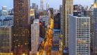 The bright lights of Chicago, where shopping is the visitors’ favourite sport. Photograph: Getty Images