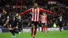 Jermain Defoe scored twice from the spot as Sunderland earned a priceless point at home to Liverpool. Photograph: Getty/Stu Forster