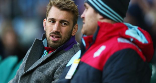 Chris Robshaw and  James Horwill of Harlequins: Robshaw was unable to take part in England’s two-day training camp. Photograph: Steve Bardens/Getty Images