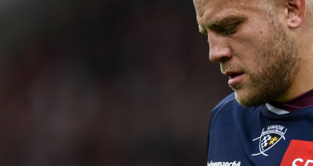 Ian Madigan returns at outhalf for Bordeaux-Bégles’ Pool Five encounter against  Clermont Auvergne, a match Ulster hope will result in a Clermont win. Photograph: Getty Images