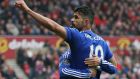 Chelsea striker Diego Costa is the latest potential big-name signing to have been linked with a move to China. Photograph: Russell Cheyne/Reuters