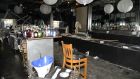 Shattered glass can be seen in this interior shot. Photograph: Natalie Bednarz/City of Orlando