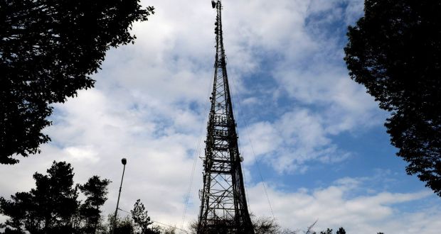 The RTÉ mast at  Donnybrook, Dublin. RTÉ director-general Dee Forbes had six meetings with public officials with the intention of “seeking unwinding of the emergency budget measures”. Photograph: Cyril Byrne