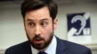 Eoghan Murphy, Minister of State at the Department of Finance, is launching the International Financial Services Action Plan for 2017. “We won’t be predatory but we must be competitive.” Photograph: Cyril Byrne 
