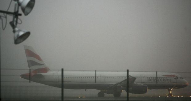Several flights between Dublin and London have been cancelled on Monday morning due to freezing fog. File photograph: Daniel Berehulak/Getty Images