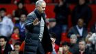 Manchester United manager José Mourinho cut short a post-match interview after his side’s Premier League draw with Hull City.  Photograph: Martin Rickett/PA Wire. 