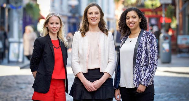 GirlCrew founders (L-R): Elva Carri, Pamela Newenham and Aine Mulloy