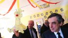 François Fillon: The presidential candidate  visits a  creche in Poix-Terron on Thursday even as the “Penelope-gate” investigation was expanded to include his two children. Photograph: François Nascimbeni/AFP/Getty Images