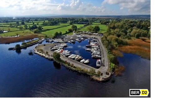 The 50-berth marina is located on a 20-acre site with 885m of frontage on to Lough Derg