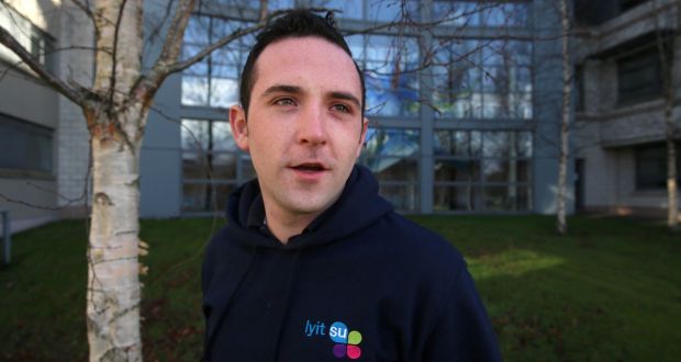 Dylan McGowan, president of the student union at Letterkenny IT: “Loans are not the answer to financial difficulties. It would be a catalyst for even more financial problems.” Photograph: Declan Doherty