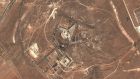 A satellite view of Saydnaya prison in Syria. Photograph: Google maps