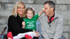 Niamh and Conor O’Shea of Cool Baby, with daughter Siobhán