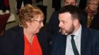 Dolores Kelly and SDLP leader Colum Eastwood  at the Oxford Island Nature Centre in Lurgan for the launch of the party’s Northern Ireland election campaign on Monday. File photograph: Getty Images