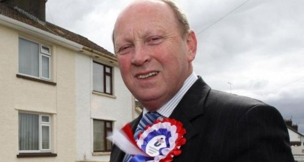 Traditional Unionist Voice leader Jim Allister during a previous campaign: the hardline party is “very confident”, his running mate says. Photograph: Paul Faith/PA