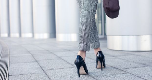 We rightly make a fuss when receptionists wear heels because their employers demand it, but not about the women who feel obliged to dress this way because their colleagues do