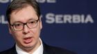 Serbian prime minister Aleksandar Vucic: ready to move “from the most powerful position to one that hasn’t got one-tenth of that power only to ensure continuity and stability”. Photograph: Andrej Cukic/EPA