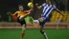 Wolves youngster Connor Ronan in action against Wigan Athletic earlier this month. Photograph: Michael Steele/Getty Images