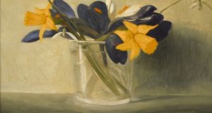 Spring Flowers (oil-on-copper panel) by Stuart Morle (€1,000-€1,500)