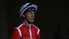 Jockey George Baker was airlifted  to hospital after a fall at St Moritz. Photograph:  Getty Images